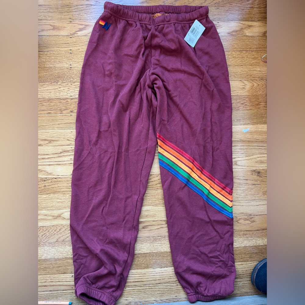 Brand new Aviator Nation maroon sweats size XL